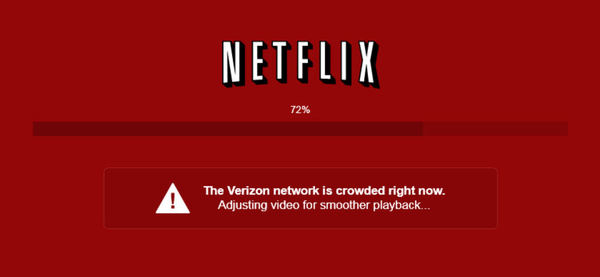 Netflix visibly blames ISPs for streaming issues