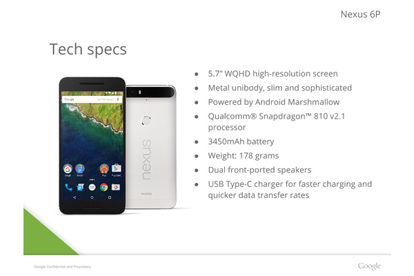 Google Nexus 6P leaked in its entirety