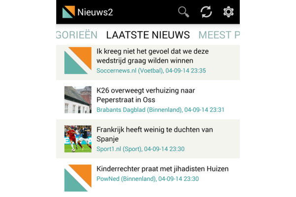 Afterdawn lanceert Nieuws2 nieuwslezer voor Android