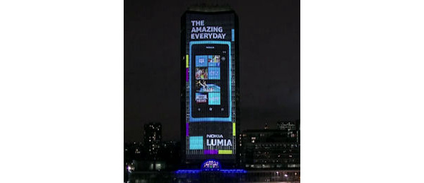 VIDEO: Nokia puts on '4D' projection show in London for Lumia