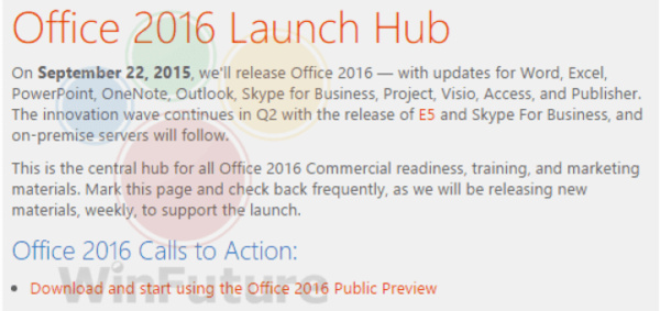 Office 2016 for Windows expected to launch September 22nd