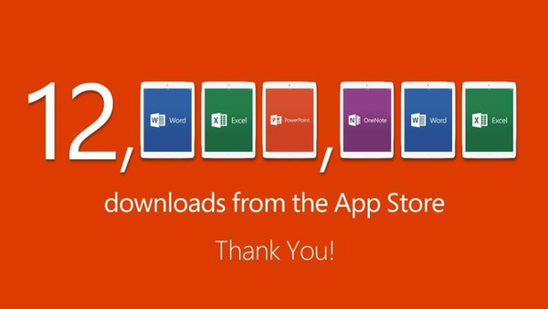 Microsoft: 12 million Office for iPad downloads in first week