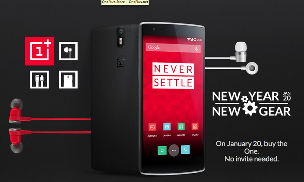 OnePlus One available on January 20th, no invite necessary