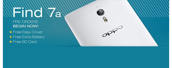 The U.S. model of the Oppo Find 7a goes up for pre-order with free gifts, quickly sells out