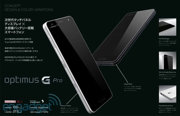 LG Optimus G Pro -vuoto: Full HD -nytt, neliydinsuoritin ja muut herkut
