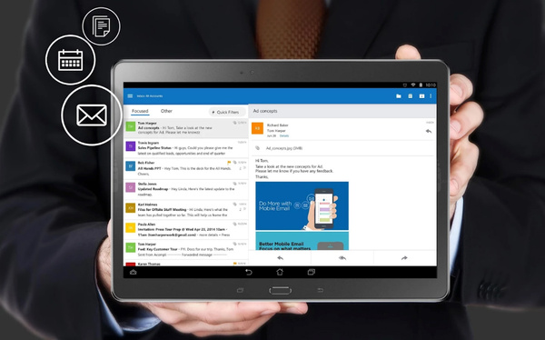Outlookin Android-sovellus valmistui