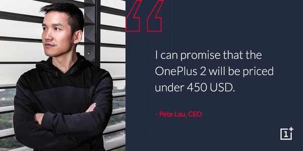 It's official: OnePlus 2 will sell for under $450