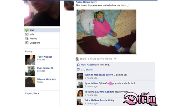 Father charged over infamous Facebook picture in which child is gagged