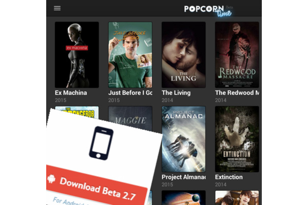 Popcorn In Your Browser alweer uit de lucht, wel nieuwe versie 2.7 voor Android
