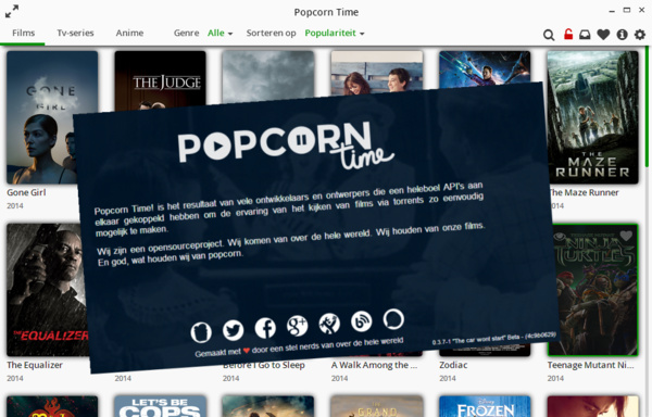 Popcorn Time v0.3.7.1 beta (nieuwe release)