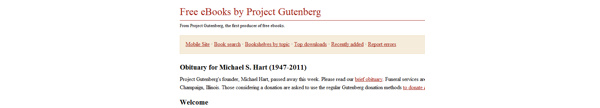 Project Gutenberg founder dies
