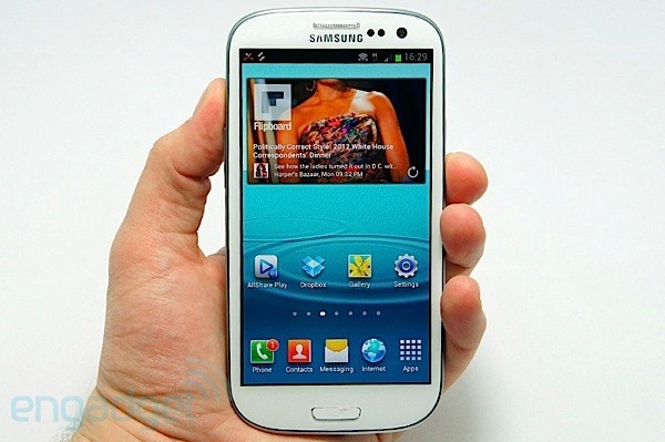 Here's the Samsung Galaxy S III