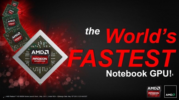 AMD:lta "maailman nopein mobiilinäytönohjain" vanhalla piirillä, uudella nimellä