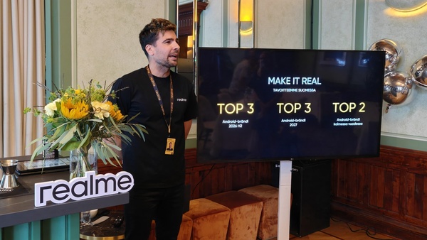 Aggressiivinen tavoite: Suomeen rantautunut realme aikoo nousta Android-myynnin kärkikastiin kolmessa vuodessa