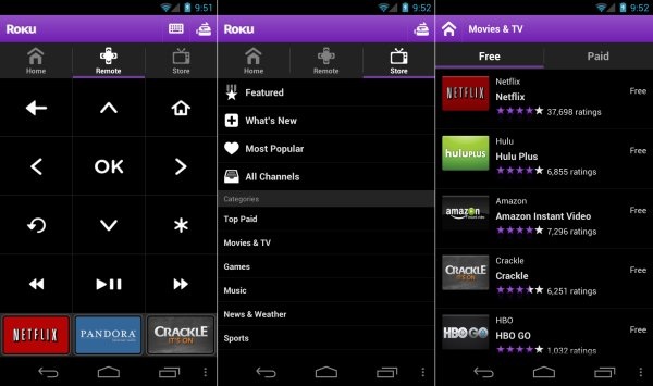 Roku releases remote control app for Android