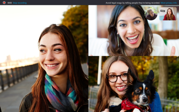 Skype enables call recording features