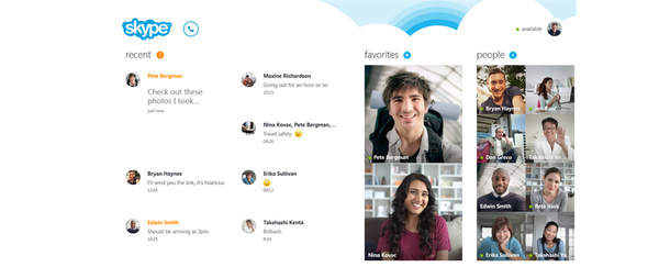 Microsoft unveils Skype for Windows 8