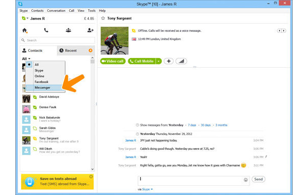 Windows Messenger users' migration to Skype to start in April