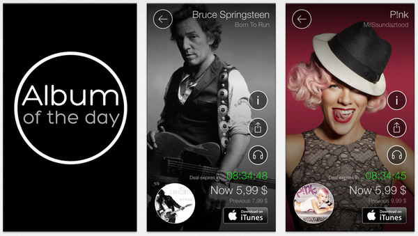 Sony 'Album of the Day' app offers deep discounts on music album downloads
