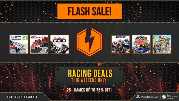 PSA: Sony drops price of nearly 30 racing games by up to 75 percent