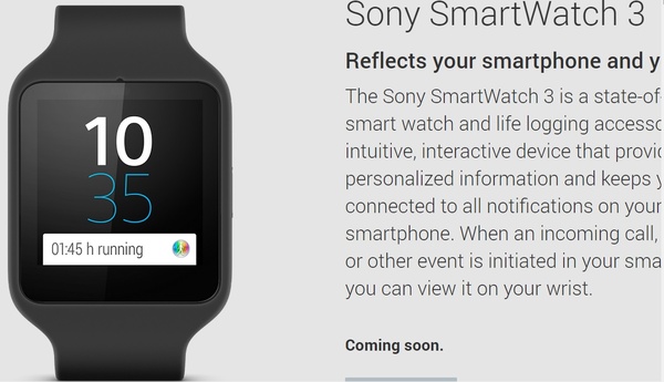 Sony SmartWatch 3 now live in the Google Play Store
