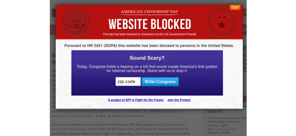 SOPA: An infographic