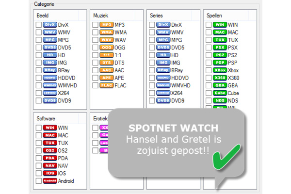 Spotnet spots monitoren met Spotnet Watch