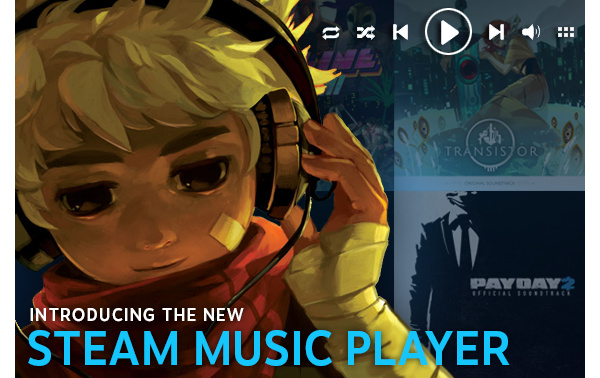 Steam lisäsi pelialustaansa musiikkisoittimen