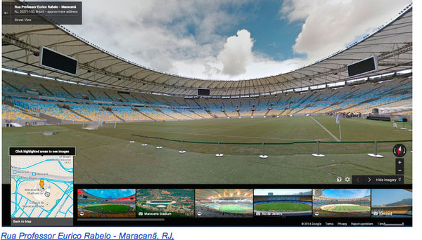 Google Street View covers World Cup venues, streets