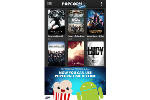 Nieuwste Popcorn Time for Android met gratis VPN en offline kijken.