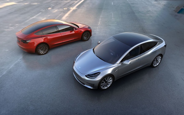 Tesla Model 3 production hits 3,500 vehicles per week
