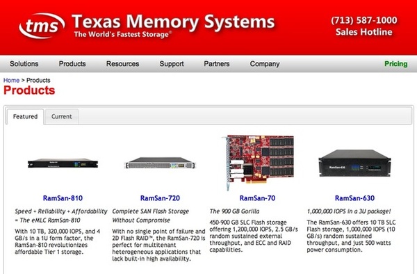 IBM acquires flash memory company TMS