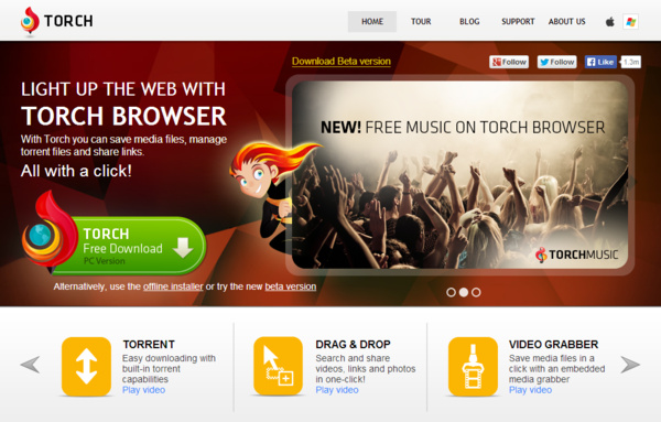 Uitgelicht: Torch, een all-round media webbrowser op basis van Chrome