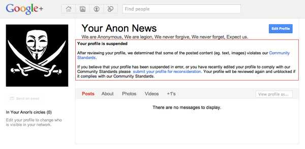 'Anonymous' to start social network