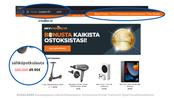 Black Friday on houkutteleva myös huijareille - ole tarkkana kiirettä hyödyntävissä viesteissä