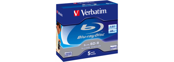 Verbatim offers 8cm Blu-ray discs for HD camcorder use