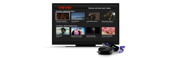 VEVO app now available to Roku owners