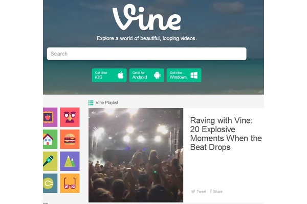 New Vine site goes live with search, playlists, editor's picks and more