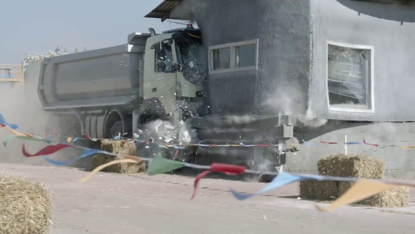 Volvo lets a 4 year old drive and trash a truck with RC