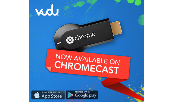 Chromecast gets VUDU, Rdio and Crackle support