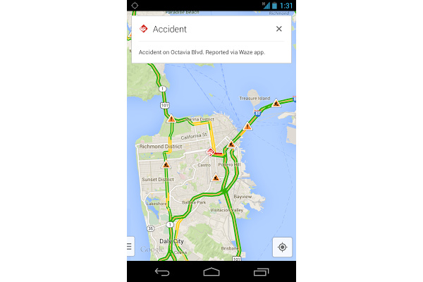 Google adds incident reports to Maps app following Waze purchase