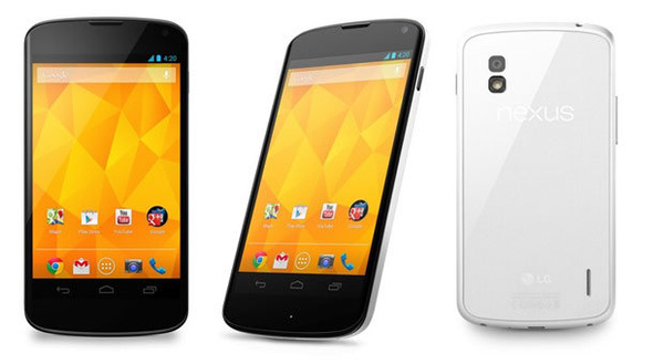 White model of Nexus 4 now available in U.S.