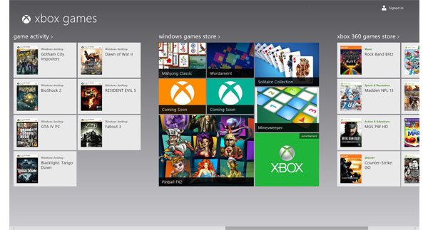Microsoft paljasti listan Windows 8:lle tulevista Xbox-peleistä