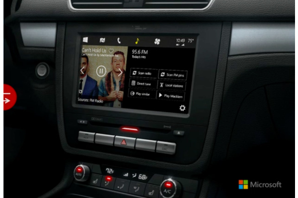 Microsoft unveils their own new Windows interface for cars, rivaling Apple's CarPlay