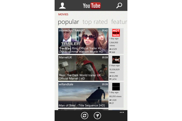 YouTube completely redesigned for Windows Phone 8 devices