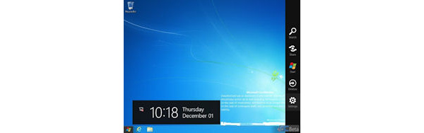 Gelekte Windows 8 build toont Charm Bar, IE auto-update
