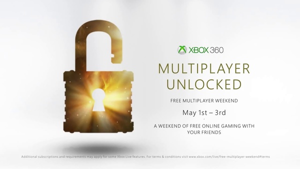 Reminder: Xbox 360 multiplayer FREE this weekend
