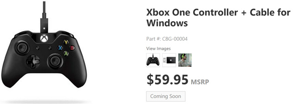 Xbox One controller for Windows coming in near future