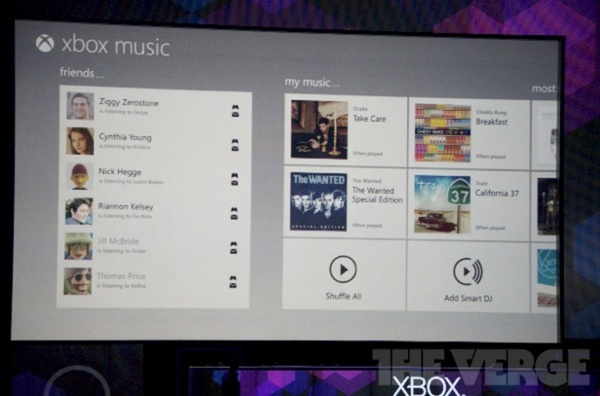 Xbox Music service announced for Windows 8, Phone and console