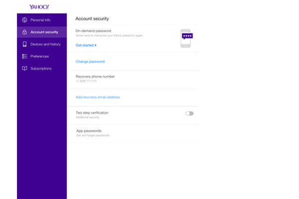 Yahoo creating 'on-demand' passwords